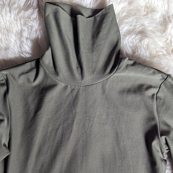 EUC Alphalete Allure Bodycon Dress in Olive Green - Picture 6 of 14
